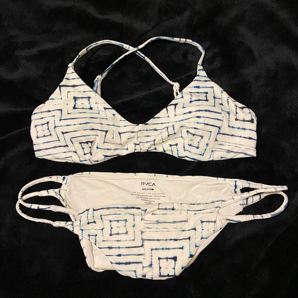 RVCA Tie Dye Tile Bikini - Picture 1 of 6